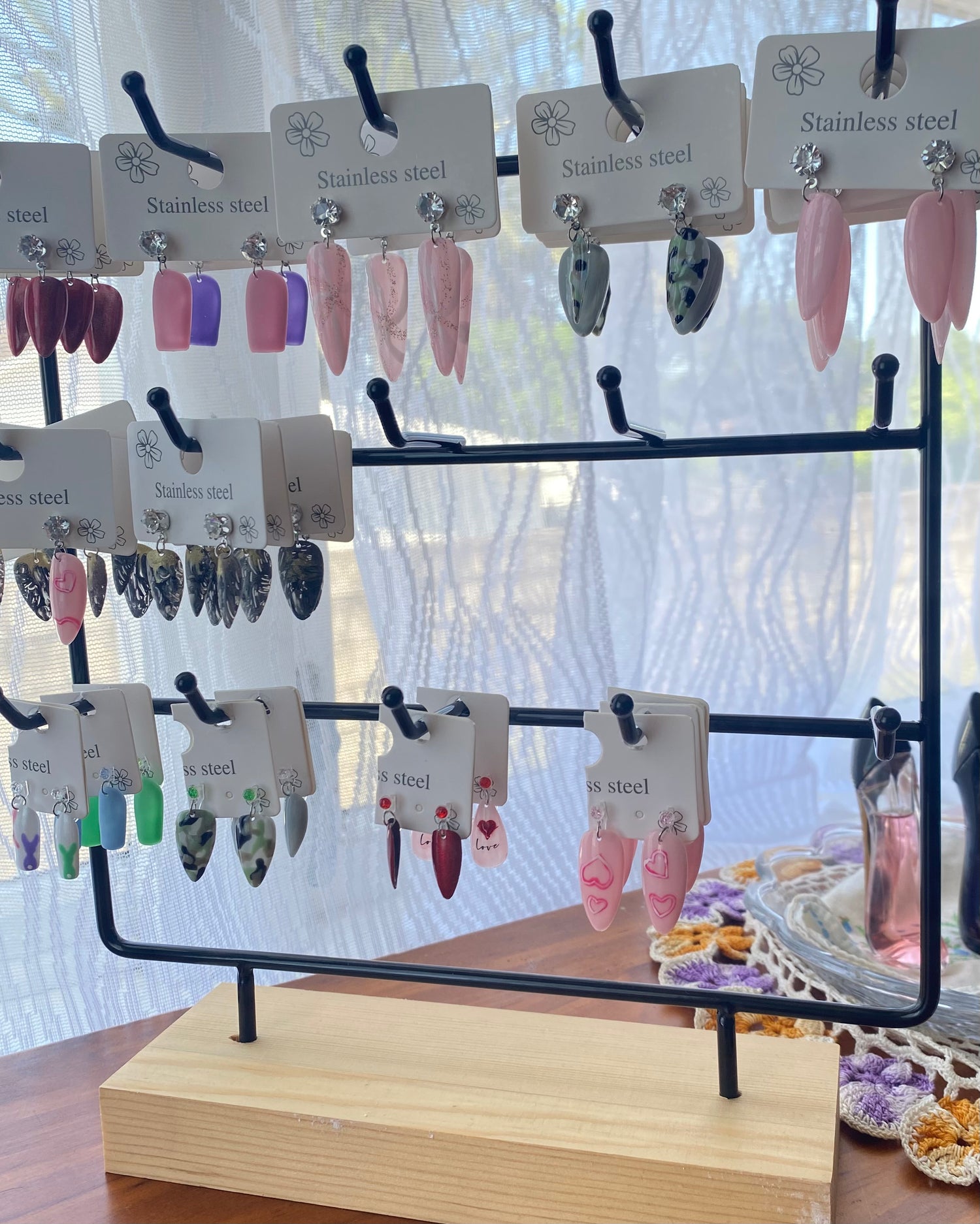 Custom Nail Earrings